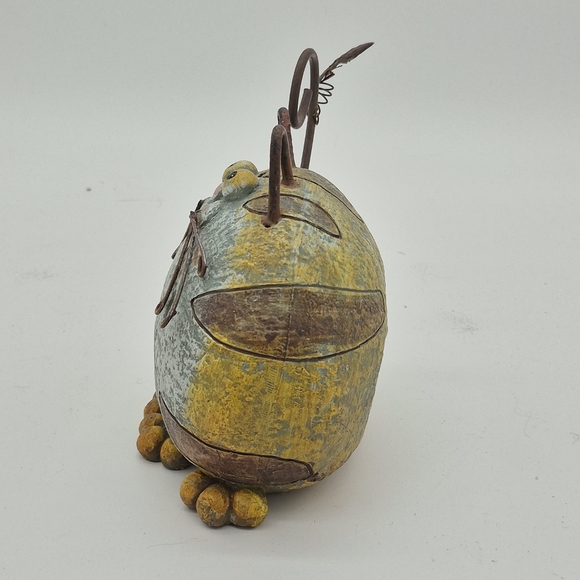 CAT Stone Statue Cold Cast Ceramic Metal Garden Yard Patio Or Table Top Accent - Picture 2 of 7